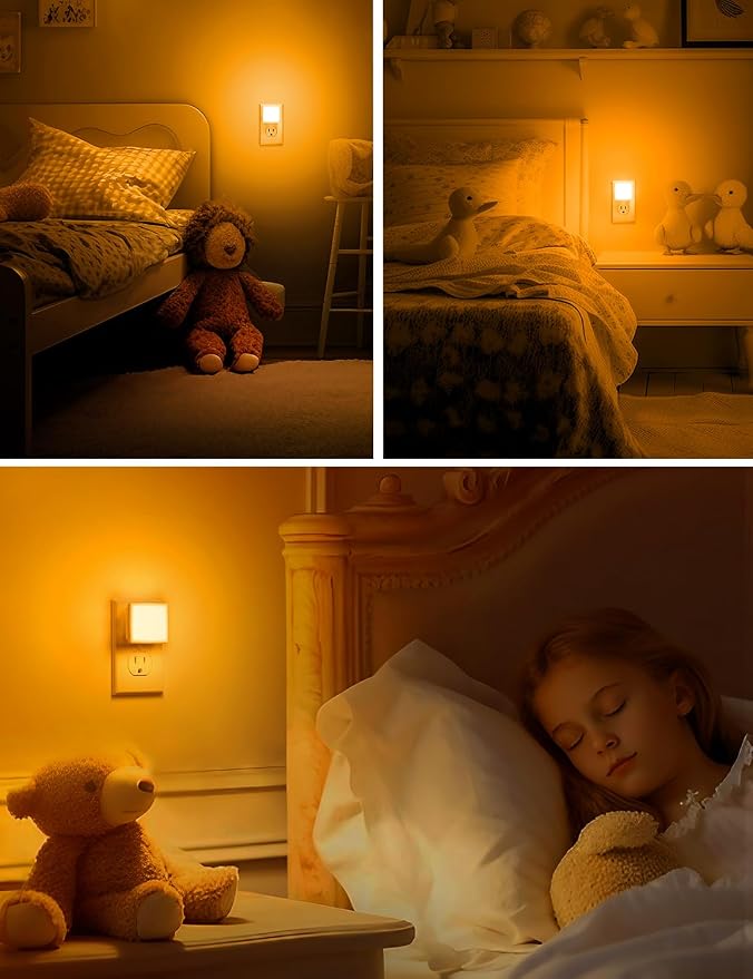 L LOHAS LED Night Lights Plug into Wall 2-Pack, 0.3W Plug in Night Light - Image 5