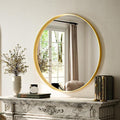VooBang 24 inch Round Bathroom Mirror, Living Room, Hanging or Leaning by VooBang