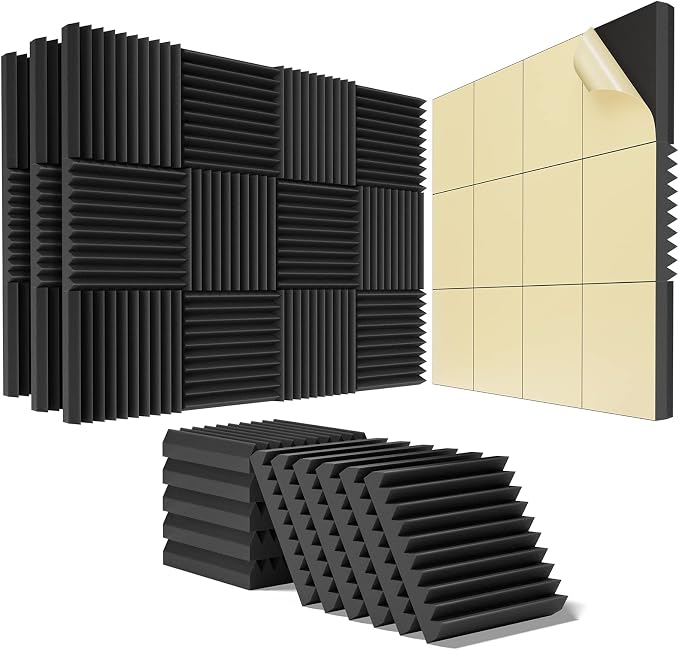 48 Pack Sound Proof Foam Panels by HEMRLY