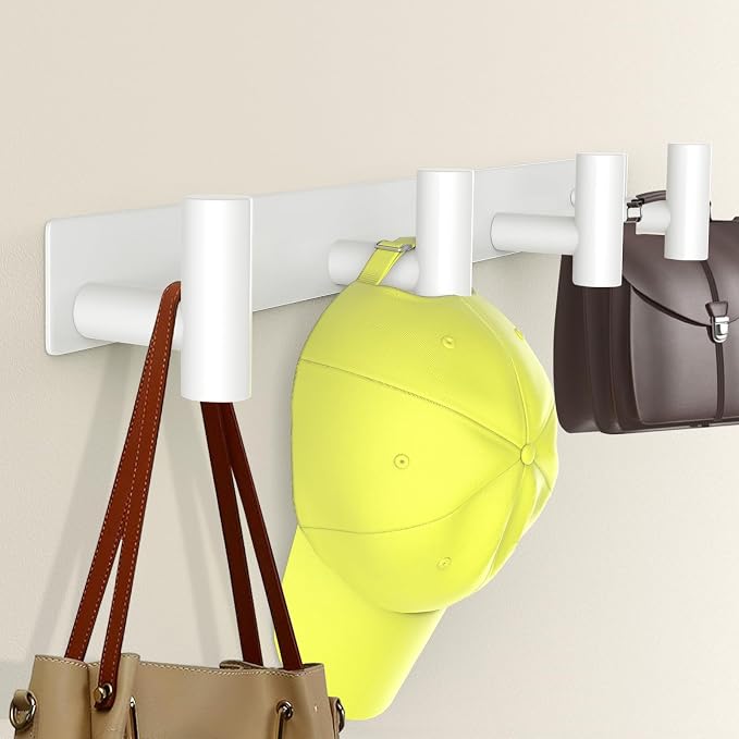 Wall Mounted Coat Rack-4 Hooks, Heavy Duty Stainless Steel Wall Hooks by VINHOLD