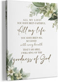 HIWX Christian Wall Decor, All My Life You Have Been Faithful Bible Verse by HIWX