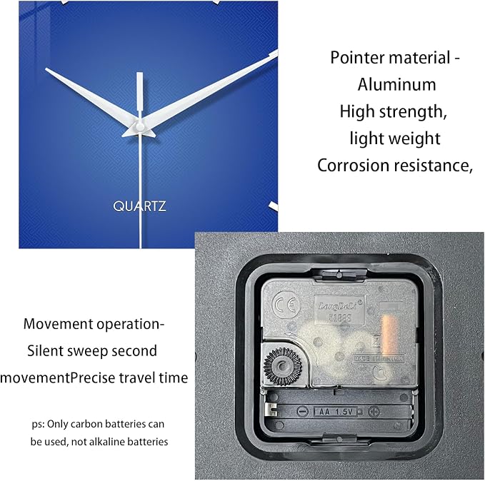 XFM Modern Wall Clock 16 Inch Silent Non-Ticking Wall Clocks Battery Operated - Image 7