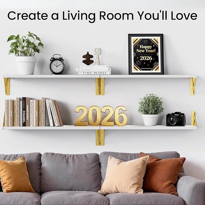 BAYKA Wall Shelves for Bedroom Decor, Floating Wall Shelf for Living Room - Image 3