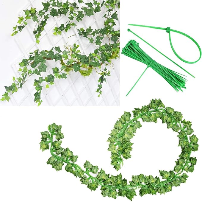 Comtelek 252 FT Artificial Ivy 36 Pack Ivy Vine Garland Ivy Leaves Greenery - Image 3