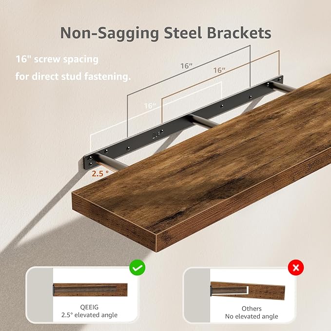 QEEIG Floating Shelves for Wall 39.4" Long - Image 4