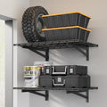 Jusgym 2 Pack Heavy Duty Garage Wall Shelving Set, Wall Mounted Garage Shelves by Jusgym