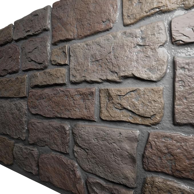 EverStone Cobblestone Faux Stone Panel, Grand Canyon Color - Image 7