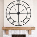 40 Inch Large Wall Clock for Living Room Decor – Easy-Assembly Silent by WallClockDecor