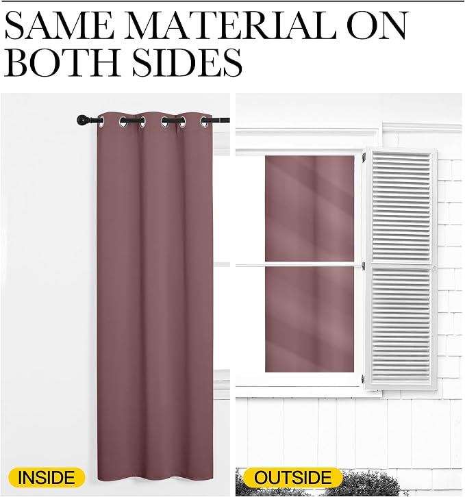 NICETOWN Room Darkening Curtains Drapes - Image 6