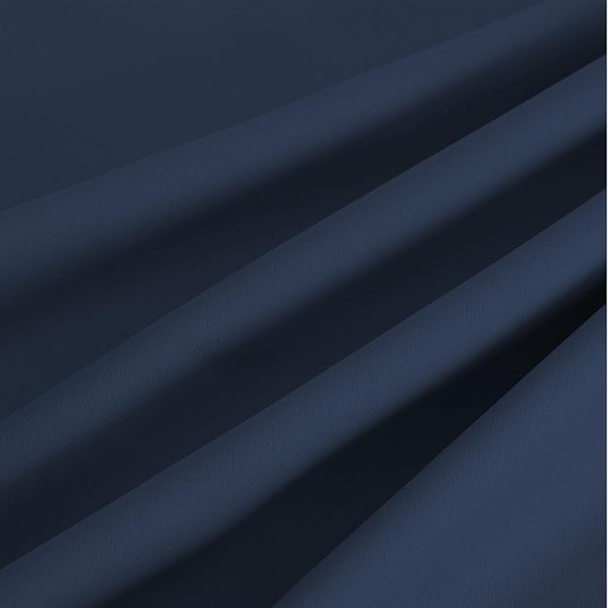 NICETOWN Room Darkening Draperies Curtains Panels, 2 Panels Navy Blue W52 x L108 - Image 8