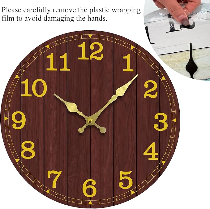 Wall Clock, Modern Wall Clocks Battery Operated, Silent Non Ticking Clock - Image 5