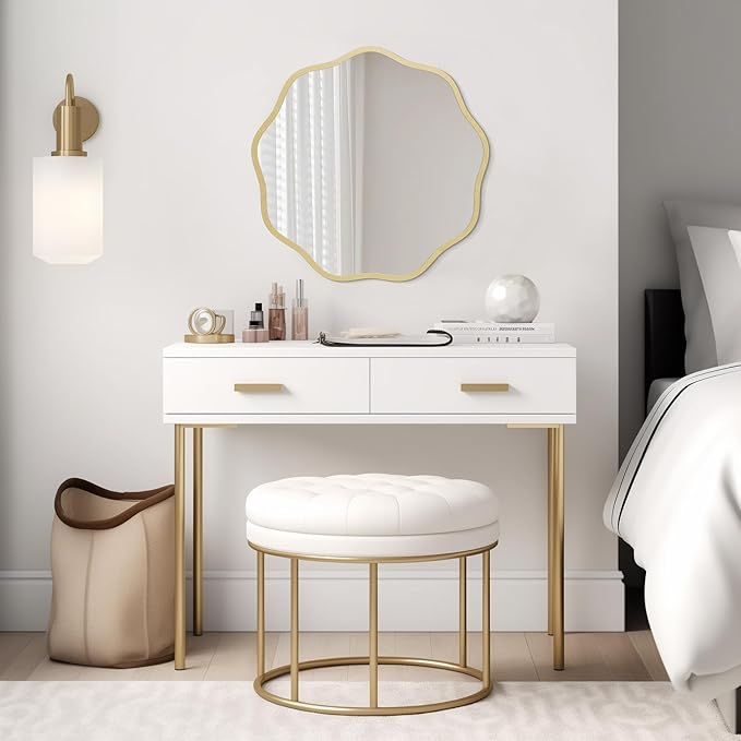 WallBeyond Round Wavy Mirror for Wall Decorative 20 inch, Modern Round Mirror - Image 4