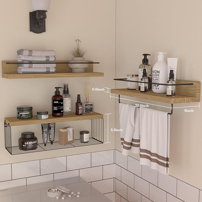 PopiShelves 22.5 inches Bathroom Shelves Over Toilet - Image 2