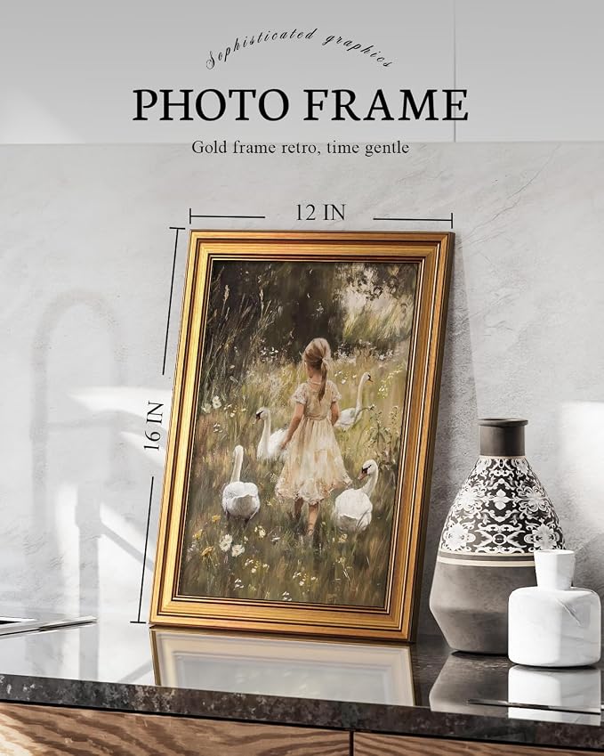 VIYYIEA Vintage Gold Framed Wall Art - Image 2