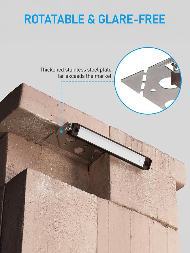 LEONLITE 8-Pack 7 Inch LED Hardscape Lighting, Update Retaining Wall Lights - Image 8