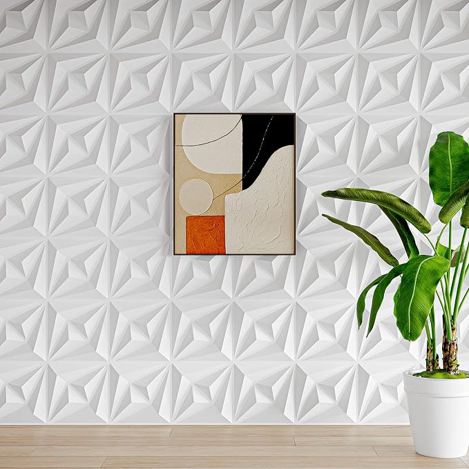AMZDEPOT 3D Wall Panels for Interior Wall Decor, 3 Layout Options PVC Textured - Image 8