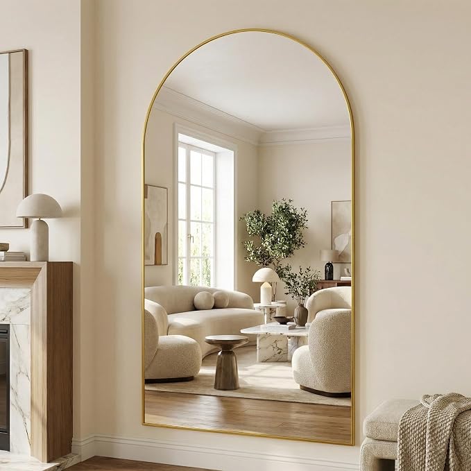 Suidia 76"x44" Arched Full Length Mirror - Image 3