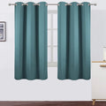 LEMOMO Sea Teal Thermal Blackout Curtains/38 x 63 Inch/Set of 2 Panels Room by Lemomo