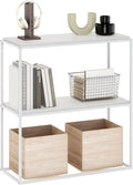 Furinno Moretti Modern Storage Shelves, 2-Tier Wide Stackable Book Shelf by Furinno-FitsYourSpaceFitsYourBudget