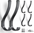 BREYDROK 6-Pack Heavy Duty Coat Hooks by BREYDROK