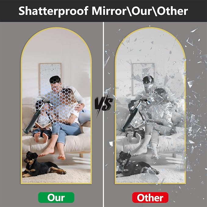 Large Full Length Mirror, Room Decor Big Full Body Mirror - Image 7
