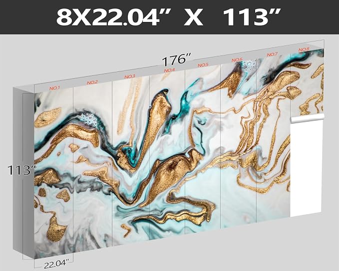 XMPMBM-Gold Quicksilver Marble Fabric Wallpaper Abstraction Art Textured Living - Image 4
