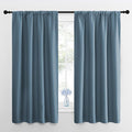 NICETOWN RV Blackout Curtains for Camper Windows, Smoky Blue, Short Blackout by NICETOWN
