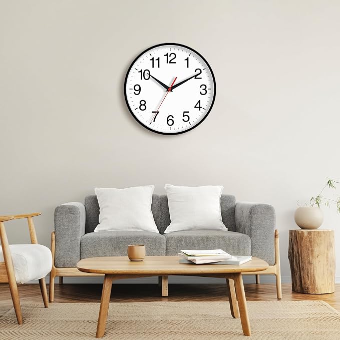 Rohioue 16 Inch Wall Clock Modern Battery Operated Silent Non Ticking Large - Image 6