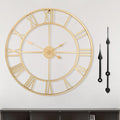 LEIKE Large Modern Wall Clocks, Silent Non Ticking, Battery Operated Roman by LEIKEWALLCLOCK