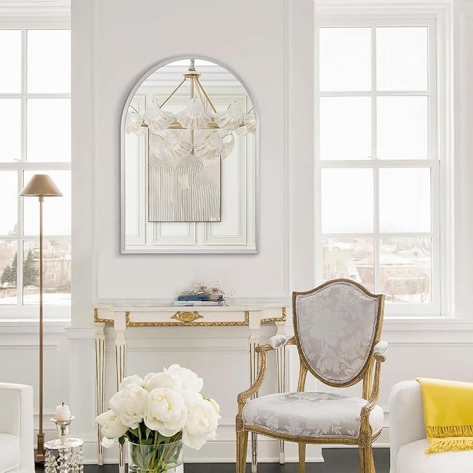 Arched Wall Mirror, Metal Frame Bathroom Mirrors, Arched Vanity Mirror - Image 5