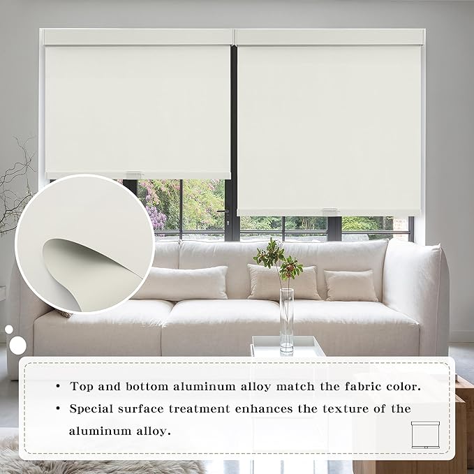SUNOFF Cordless Blackout Roller Shades Blinds - Image 3