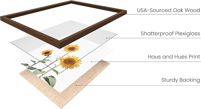HAUS AND HUES Sunflower Wall Decor - Image 2