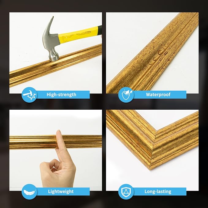 Art3d Pre-Cut Wall Molding Set of 6 pcs, Ready-to-Assemble Wainscoting Panels - Image 5