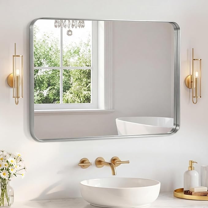 NEWBULIG 32X40 Inch Bathroom Mirror by NEWBULIG