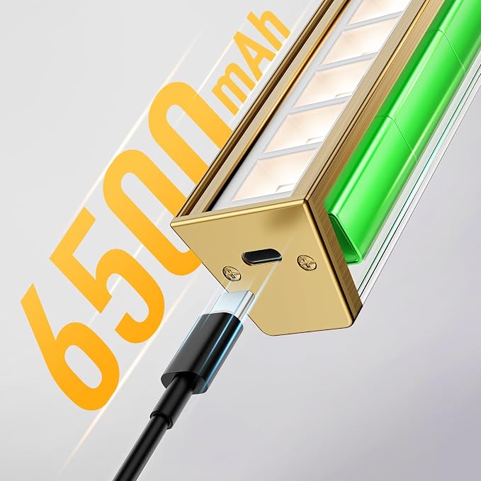 Afyuol Picture Lights for Wall, Brass Battery Operated Picture Light 24in Art - Image 3
