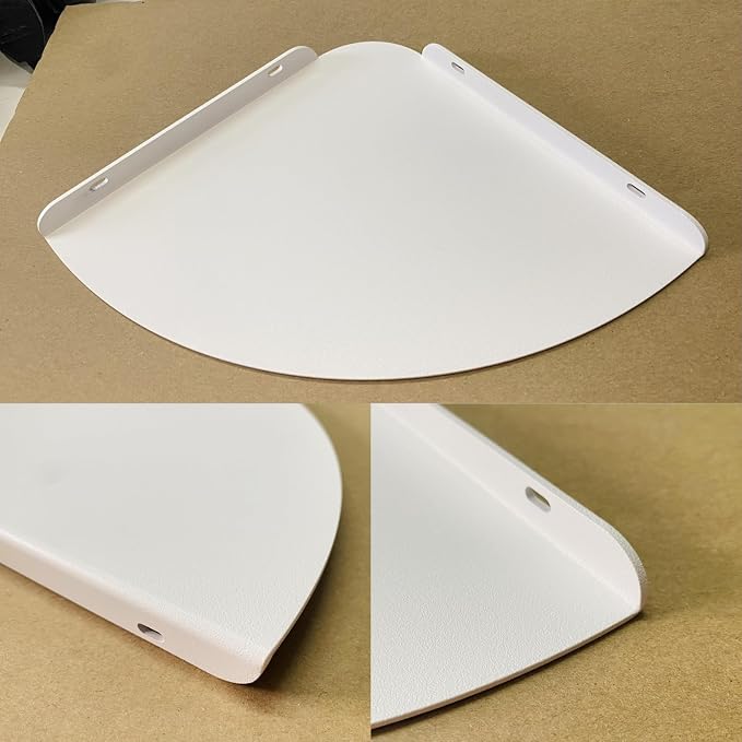 Small Wall Mounted Floating Corner Shelves 7 inch Metal Shelf Corner Shelf - Image 5