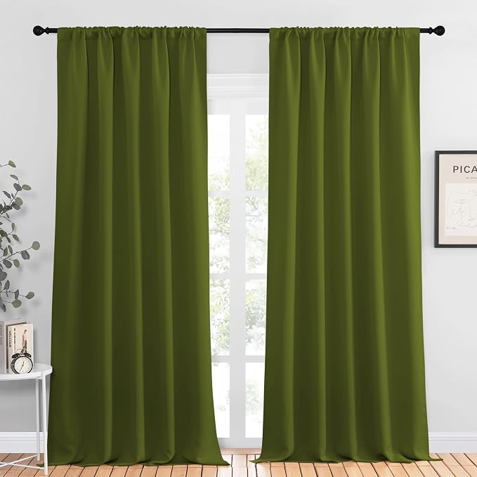 NICETOWN Blackout Curtains for Living Curtains, 2 Panels, 52 by 95, Room by NICETOWN