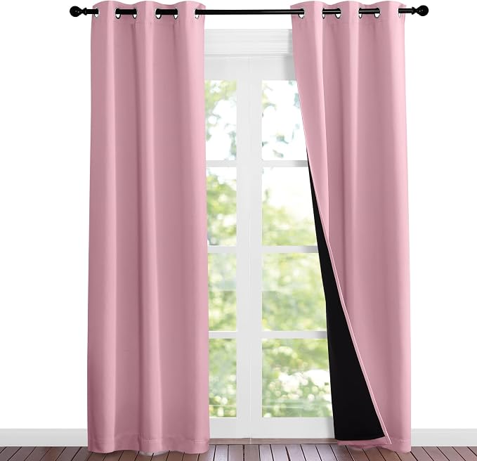 NICETOWN 100% Blackout Short Curtains by NICETOWN