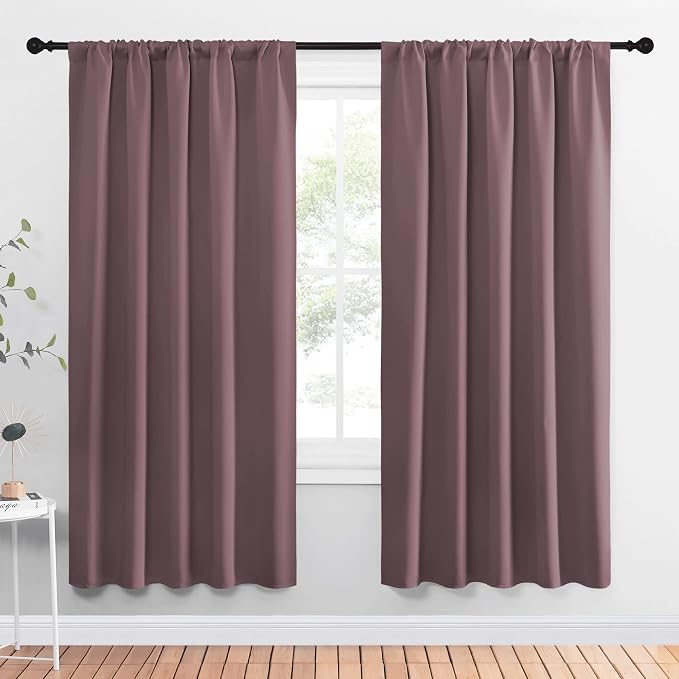 NICETOWN Living Room Curtains, Home Decorations Thermal Insulated Solid Rod by NICETOWN