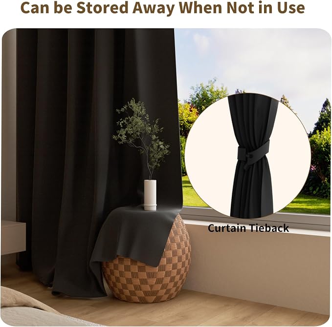 Room Divider Blackout Curtains Extra Wide Ceiling Mounted Curtains Track Sets - Image 6