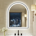 Arched LED Mirror for Bathroom 24"x30", 3 Color Changing, Shatterproof by OUMUSUMIRROR