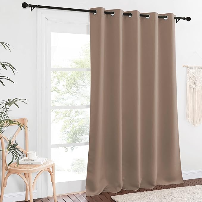 NICETOWN Sliding Door Window Treatment Blackout Patio Door Curtain Panels by NICETOWN