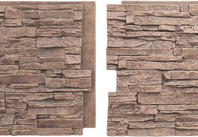EverStone Canyon Ridge Faux Stone Panel, 45 3/4"W x 24 1/2"H x 1 1/4"D - Image 8