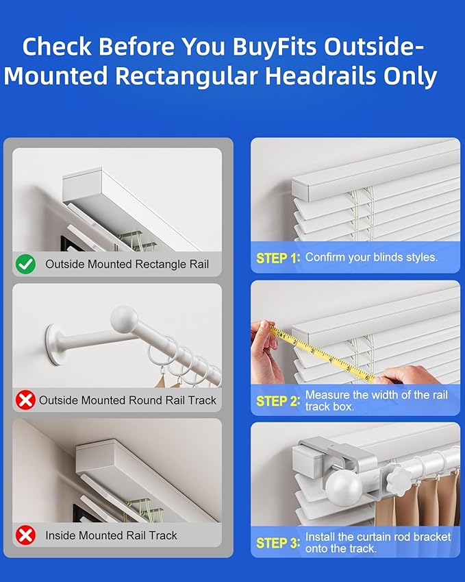 Over-Blinds Curtain Rod Brackets - Image 3