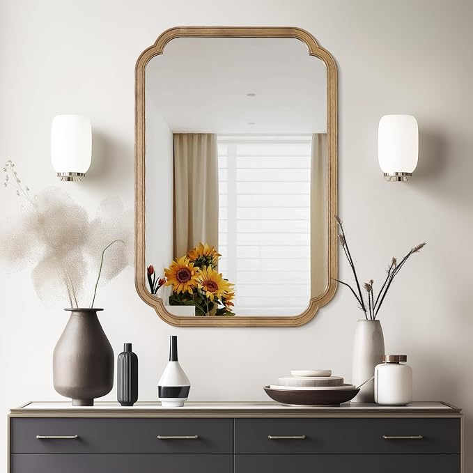 WallBeyond 24" x 36" Rounded Corner Arch Wall Mirror - Image 3