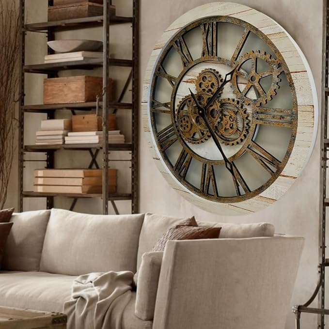 ImprovingLife The Gears Clock The Original Real Moving Gear Wall Clock Vintage - Image 2