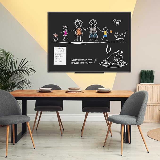 JILoffice Magnetic Chalkboard/Black Board 48 x 36 Inch - Image 4