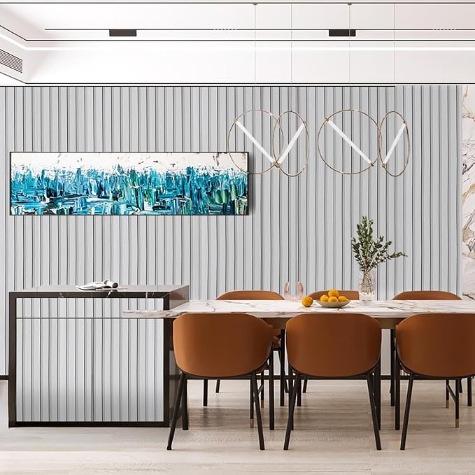 White Wood Slat Wallpaper - Image 3