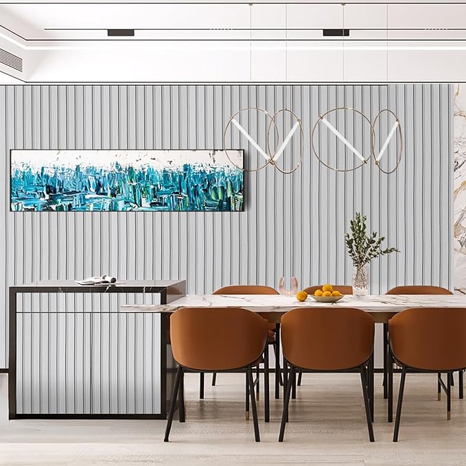White Wood Slat Wallpaper - Image 3