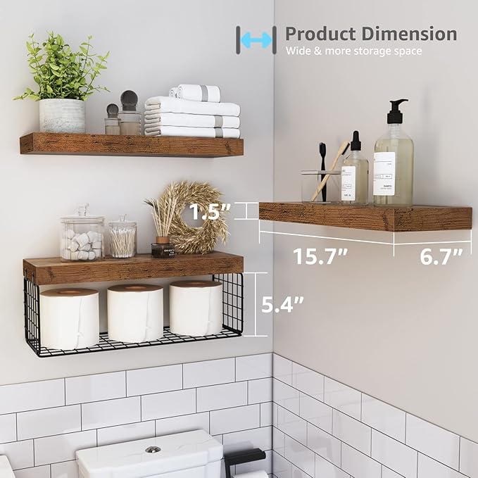 QEEIG Bathroom Shelves Over Toilet - Image 3